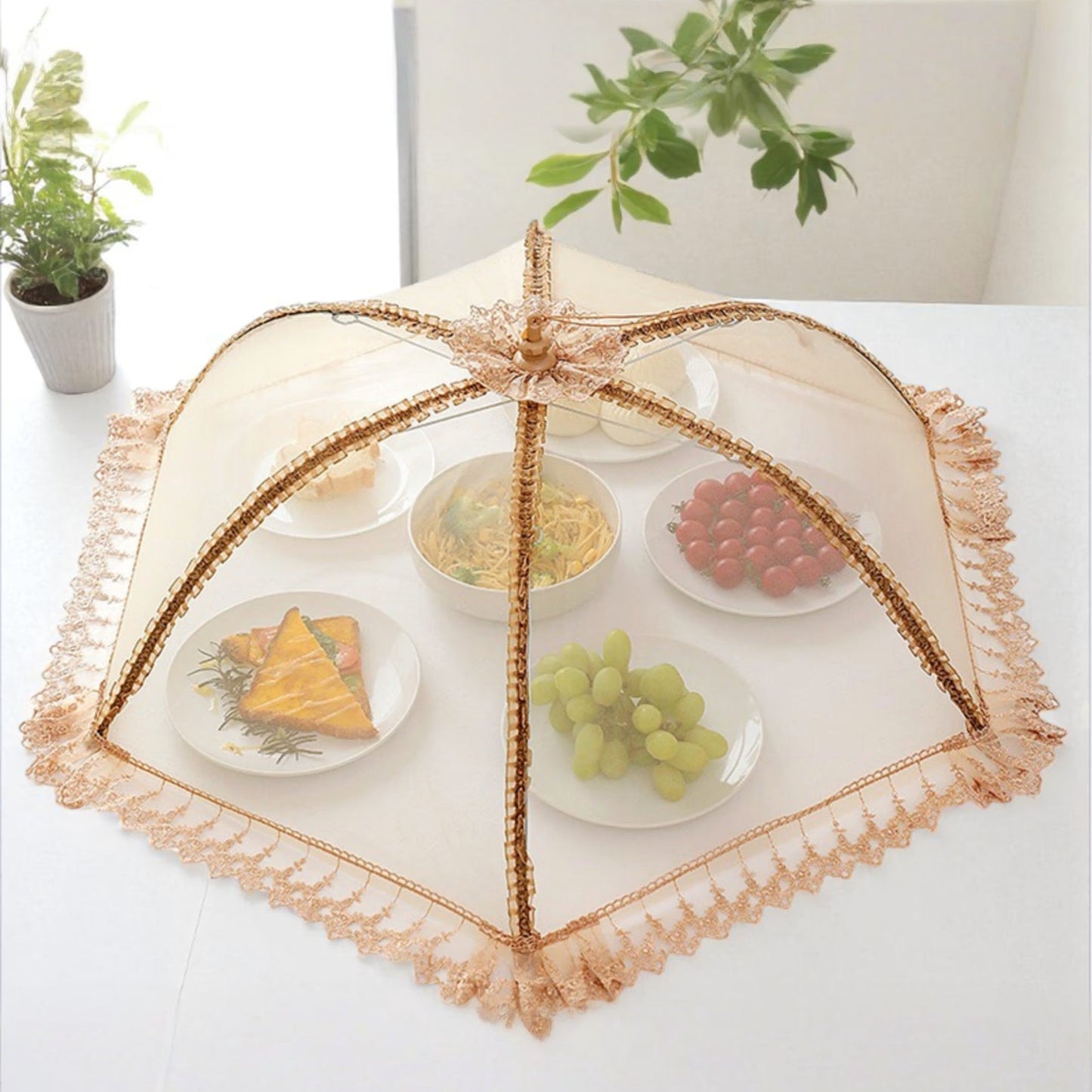 Aesthetic Foldable Mesh Food Cover
