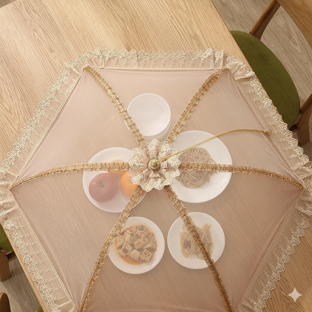 Aesthetic Foldable Mesh Food Cover